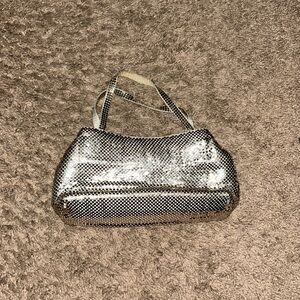 Gold Mesh Sequin Hand Bag